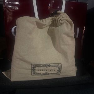 Gucci Padlock Large Gg Supreme Canvas & Leathe Tote Women's Brown